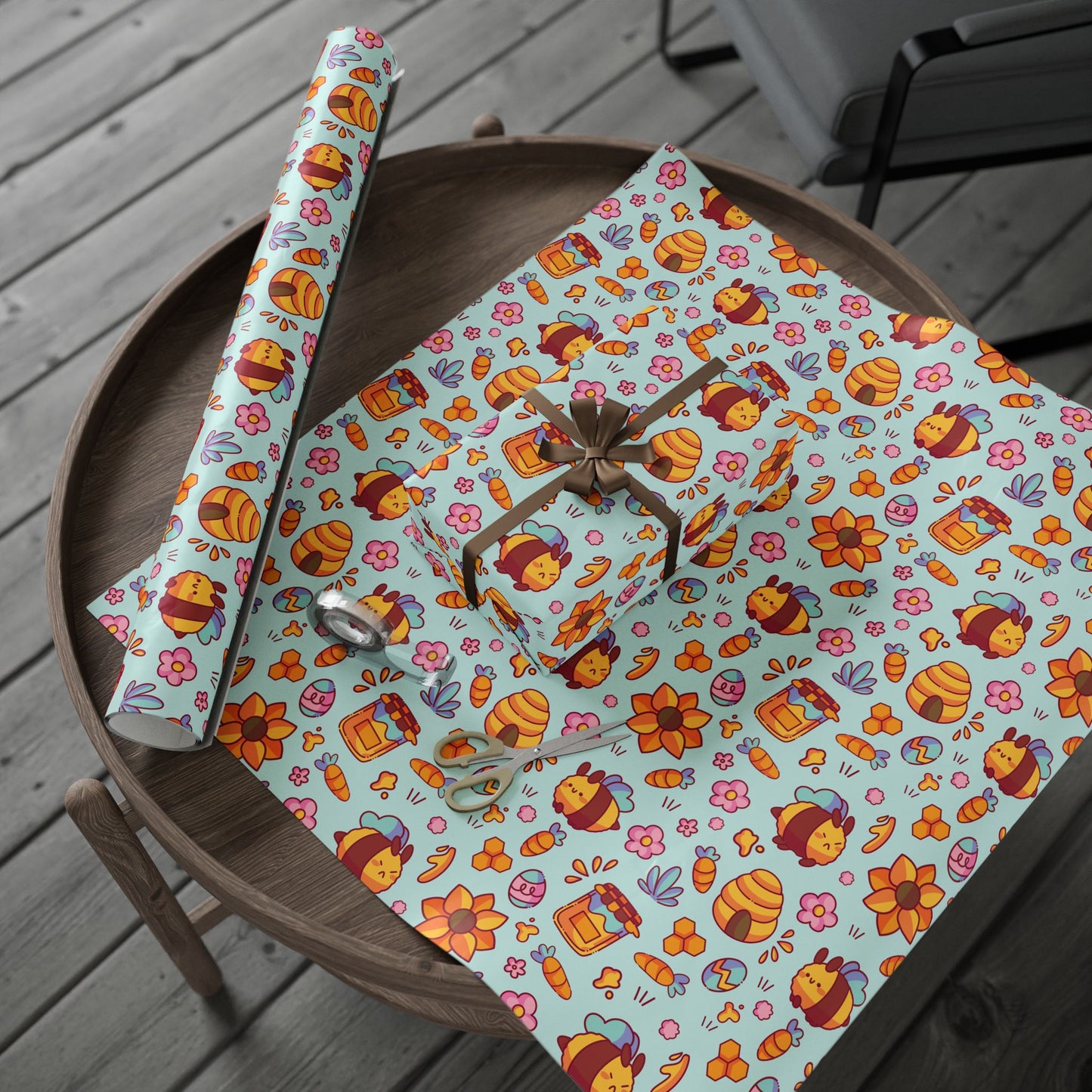 Bee Bunnies Gift Wrapping Paper