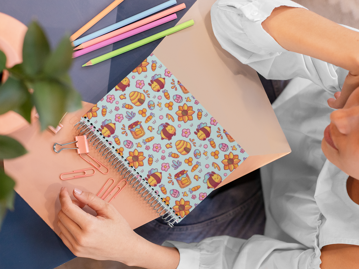 Bee Bunnies | Spiral Bound Journal
