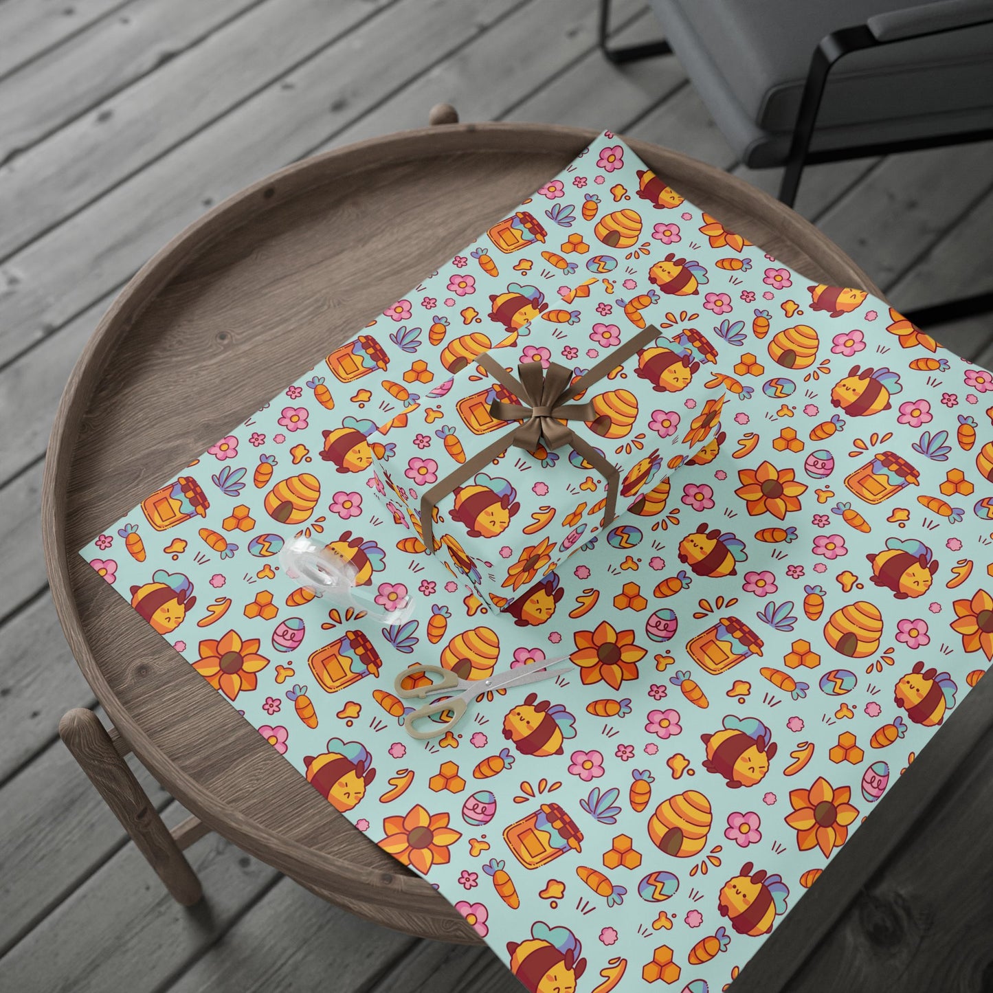 Bee Bunnies Gift Wrapping Paper