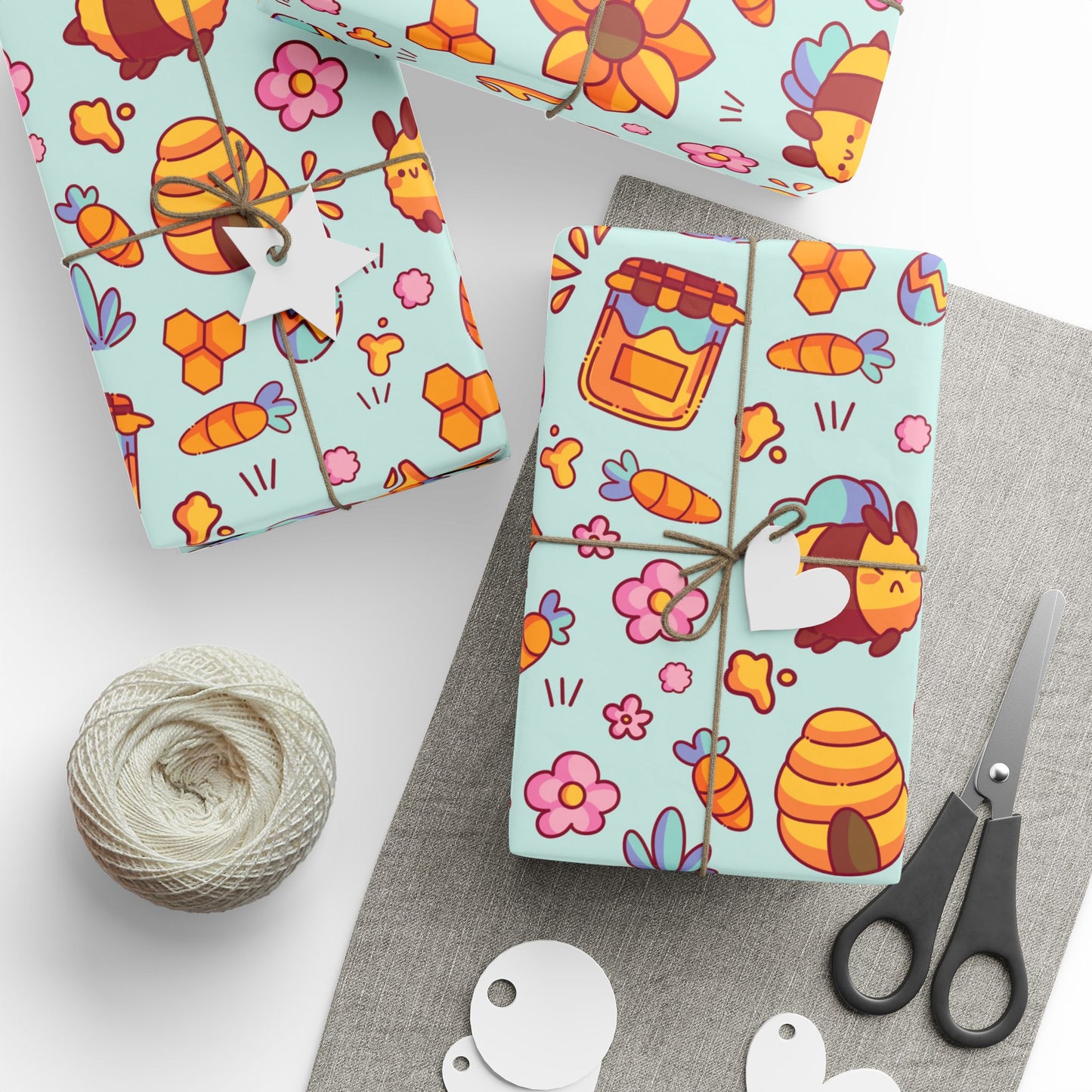 Bee Bunnies Gift Wrapping Paper