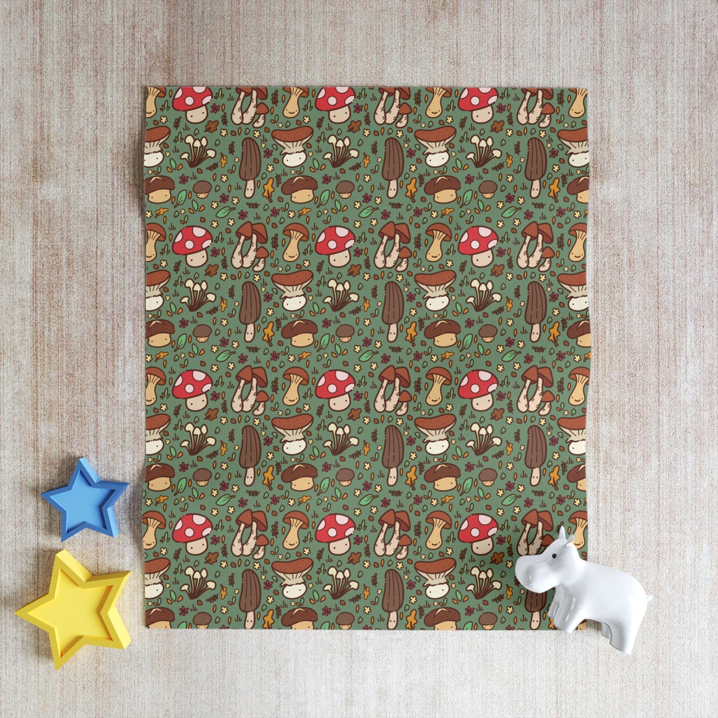 Mushie Buddies Throw Blanket