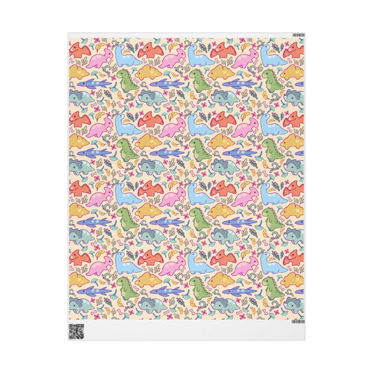 Happi Dinos Gift Wrapping Paper