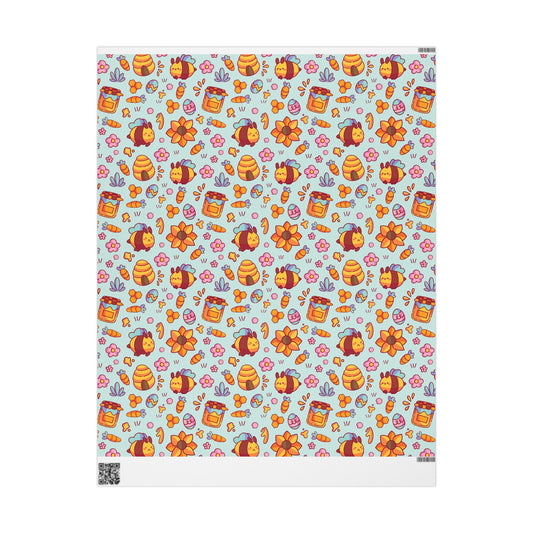 Bee Bunnies Gift Wrapping Paper